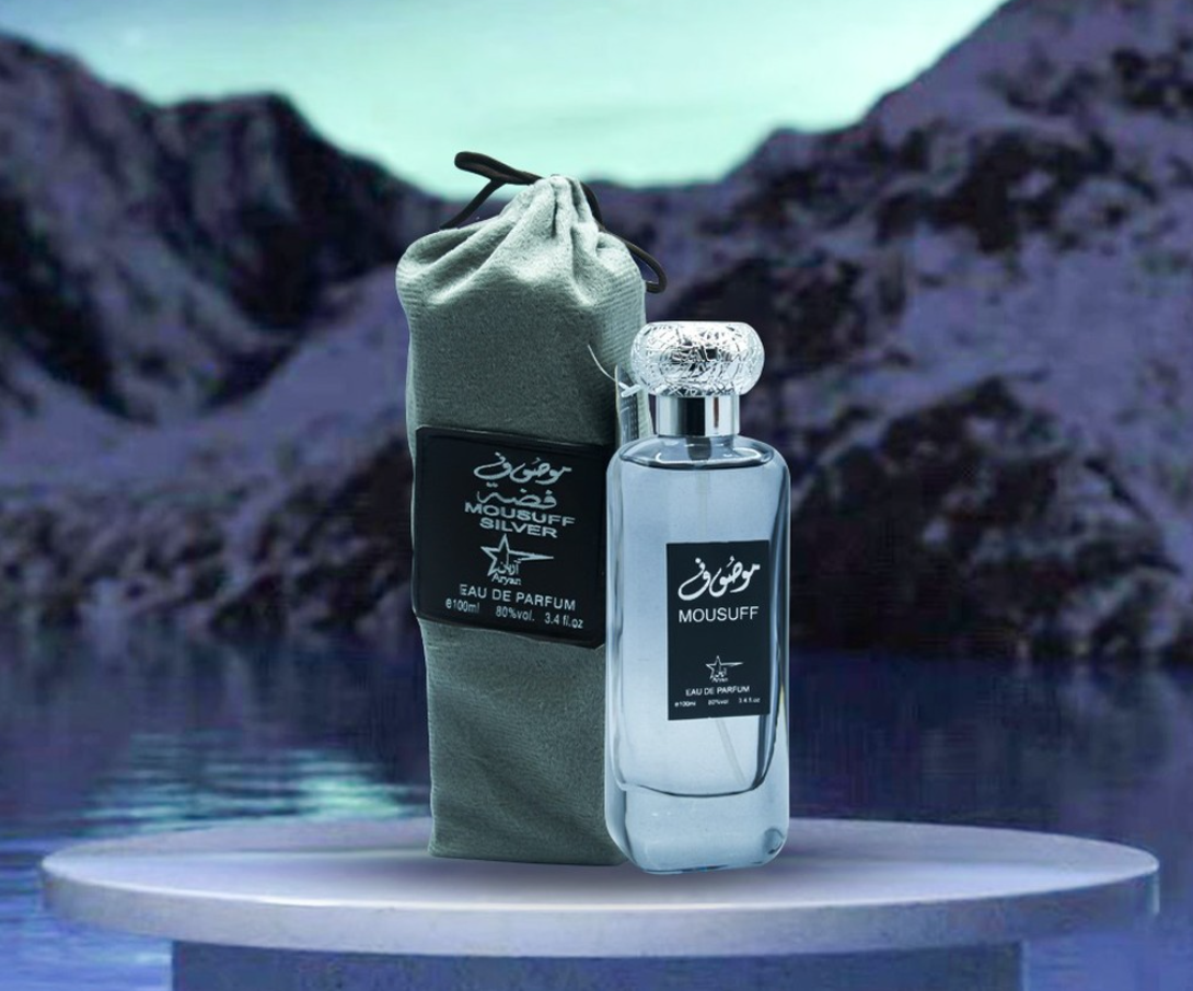 Mousuff Silver Eau De Parfum 3.4 Oz for Men